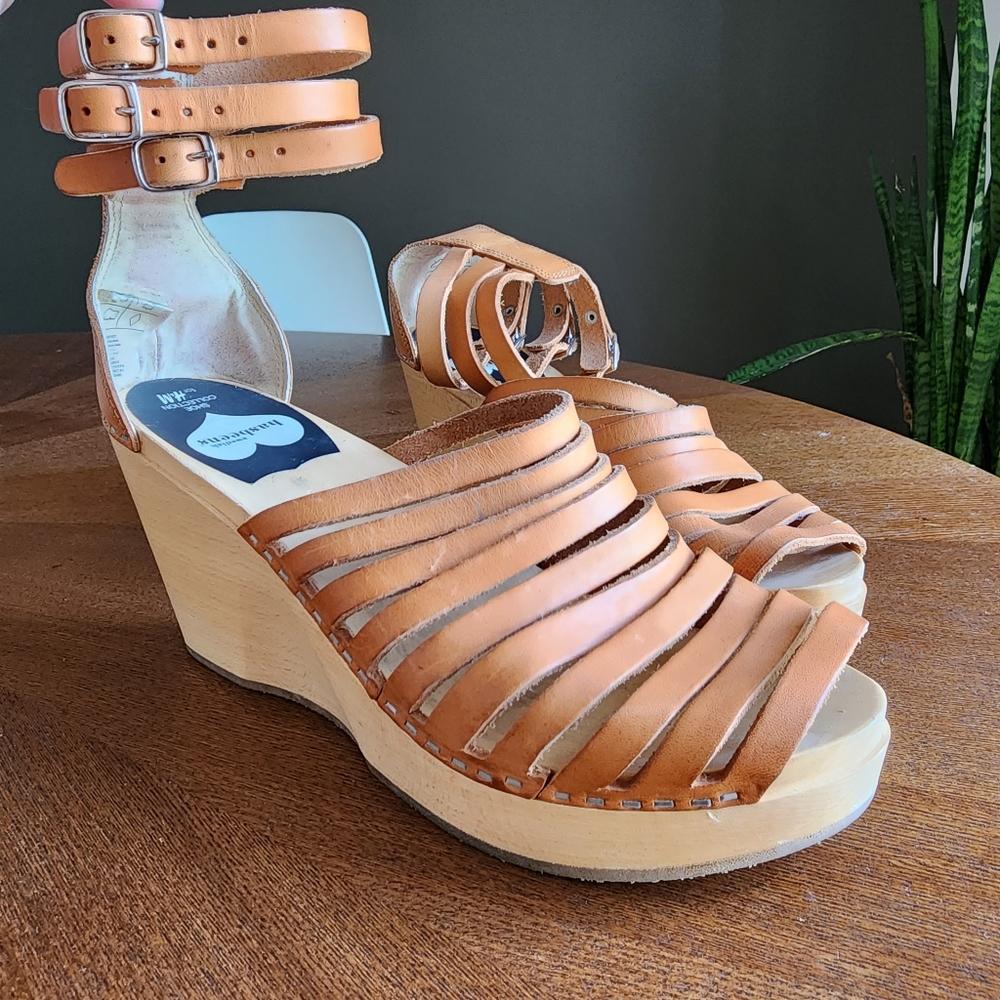 H&M x Swedish Hasbeens Platform Wedge Sandals